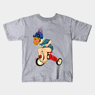 Demonic Trike Rider Kids T-Shirt